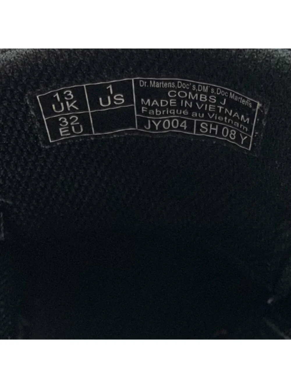 Dr Martens Junior Combs Extra Tough Poly Casual Boots 1 Black